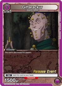 Gittarackur - UE02BT: HUNTER X HUNTER Release Event Cards - Union Arena card