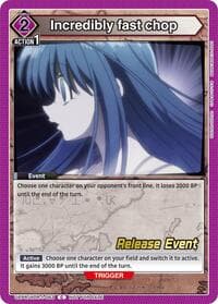 Incredibly fast chop - UE02BT: HUNTER X HUNTER Release Event Cards - Union Arena card