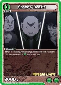 Shadow Beasts - UE02BT: HUNTER X HUNTER Release Event Cards - Union Arena card
