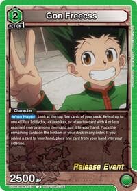 Gon Freecss (076) - UE02BT: HUNTER X HUNTER Release Event Cards - Union Arena card