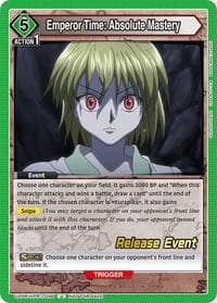 Emperor Time: Absolute Mastery - UE02BT: HUNTER X HUNTER Release Event Cards - Union Arena card