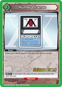 Hunter License - UE02BT: HUNTER X HUNTER Release Event Cards - Union Arena card