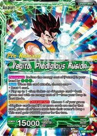 Son Goku & Vegeta // Vegito, Prodigious Fusion - Ultimate Advent Pre-Release Cards - Dragon Ball Super: Masters card