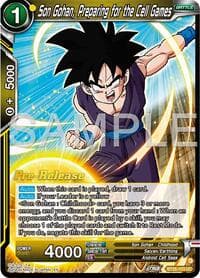 Son Gohan, Preparing for the Cell Games - Ultimate Advent Pre-Release Cards - Dragon Ball Super: Masters card