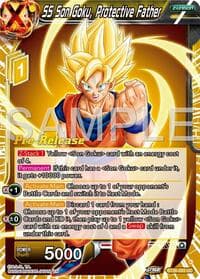 SS Son Goku, Protective Father - Ultimate Advent Pre-Release Cards - Dragon Ball Super: Masters card