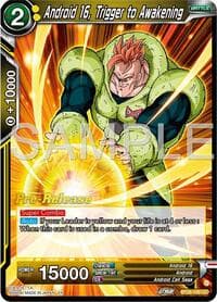 Android 16, Trigger to Awakening - Ultimate Advent Pre-Release Cards - Dragon Ball Super: Masters card