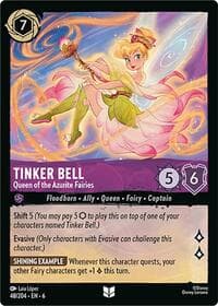 Tinker Bell - Queen of the Azurite Fairies - Azurite Sea - Disney Lorcana card