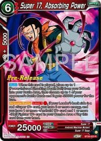 Super 17, Absorbing Power - Ultimate Advent Pre-Release Cards - Dragon Ball Super: Masters card