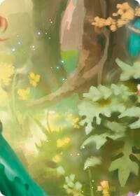 Sanctuary of Aria // Verdance, Thorn of the Rose (Middle right) - Rosetta - Flesh and Blood TCG card