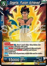 Gogeta, Fusion Achieved - Ultimate Advent Pre-Release Cards - Dragon Ball Super: Masters card