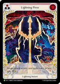Lightning Press (Red) (Extended Art) - FAB262 - Flesh and Blood: Promo Cards - Flesh and Blood TCG card