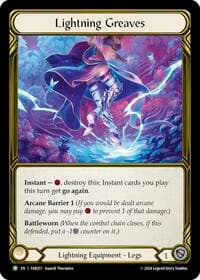 Lightning Greaves (Golden) - FAB251 - Flesh and Blood: Promo Cards - Flesh and Blood TCG card
