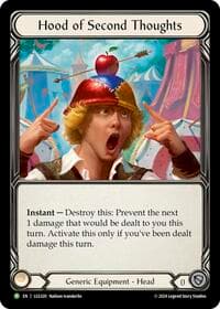 Hood of Second Thoughts - LGS320 - Flesh and Blood: Promo Cards - Flesh and Blood TCG card