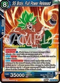 SS Broly, Full Power Released - Ultimate Advent Pre-Release Cards - Dragon Ball Super: Masters card