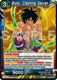 Broly, Clashing Saiyan - Ultimate Advent Pre-Release Cards - Dragon Ball Super: Masters card
