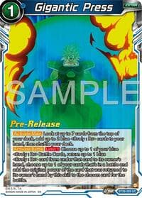 Gigantic Press - Ultimate Advent Pre-Release Cards - Dragon Ball Super: Masters card