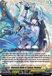 Heavenly Blade of Liaison, Razionel - DZ-BT04: Destined Showdown - Cardfight Vanguard card