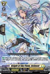 Knight of Sky Flows, Gelment - DZ-BT04: Destined Showdown - Cardfight Vanguard card