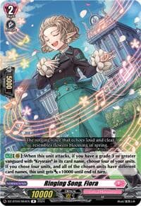 Ringing Song, Fiora - DZ-BT04: Destined Showdown - Cardfight Vanguard card