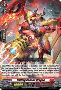 Gatling Kanone Dragon - DZ-BT04: Destined Showdown - Cardfight Vanguard card