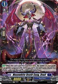 Moonwhite Death Song, Uvall - DZ-BT04: Destined Showdown - Cardfight Vanguard card