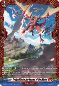 To Equilibrize the Scales of the World (FR) - DZ-BT04: Destined Showdown - Cardfight Vanguard card