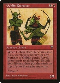 Goblin Recruiter - Visions - Magic: The Gathering card