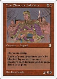 Yuan Shao, the Indecisive - Portal Three Kingdoms - Magic: The Gathering card
