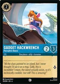 Gadget Hackwrench - Perceptive Mouse - Azurite Sea - Disney Lorcana card