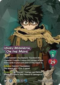 Izuku Midoriya, On the Move (Alternate Art) - Challenger Series: My Hero Academia - Dark Hero Arc - UniVersus card
