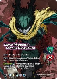 Izuku Midoriya, Quirks Unleashed (Alternate Art) - Challenger Series: My Hero Academia - Dark Hero Arc - UniVersus card
