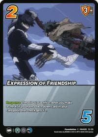 Expression of Friendship - Challenger Series: My Hero Academia - Dark Hero Arc - UniVersus card