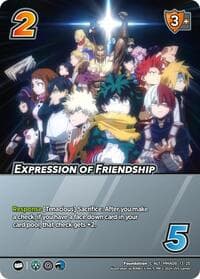 Expression of Friendship (Alternate Art) - Challenger Series: My Hero Academia - Dark Hero Arc - UniVersus card