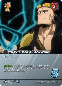 Fifth Wielder: Blackwhip (Alternate Art) - Challenger Series: My Hero Academia - Dark Hero Arc - UniVersus card