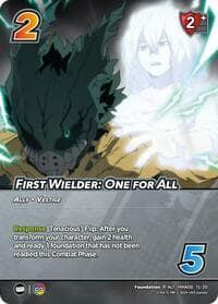 First Wielder: One for All (Alternate Art) - Challenger Series: My Hero Academia - Dark Hero Arc - UniVersus card