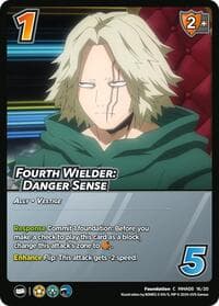 Fourth Wielder: Danger Sense - Challenger Series: My Hero Academia - Dark Hero Arc - UniVersus card