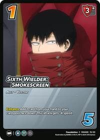 Sixth Wielder: Smokescreen - Challenger Series: My Hero Academia - Dark Hero Arc - UniVersus card