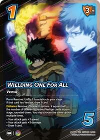 Wielding One For All - Challenger Series: My Hero Academia - Dark Hero Arc - UniVersus card