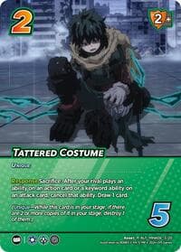 Tattered Costume (Alternate Art) - Challenger Series: My Hero Academia - Dark Hero Arc - UniVersus card