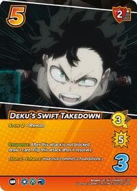 Deku's Swift Takedown (Alternate Art) - Challenger Series: My Hero Academia - Dark Hero Arc - UniVersus card