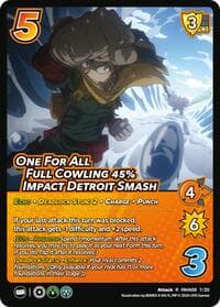 One For All Full Cowling 45% Impact Detroit Smash - Challenger Series: My Hero Academia - Dark Hero Arc - UniVersus card
