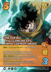 One For All Full Cowling 45% Impact Detroit Smash (Alternate Art) - Challenger Series: My Hero Academia - Dark Hero Arc - UniVersus card