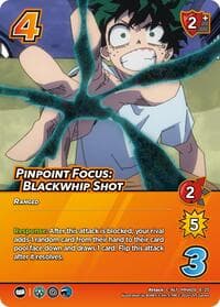 Pinpoint Focus: Blackwhip Shot (Alternate Art) - Challenger Series: My Hero Academia - Dark Hero Arc - UniVersus card