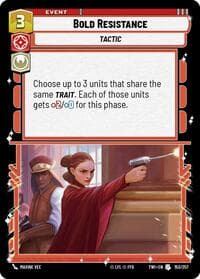 Bold Resistance - Twilight of the Republic - Star Wars: Unlimited card