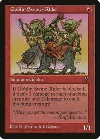 Goblin Swine-Rider - Visions - Magic: The Gathering card