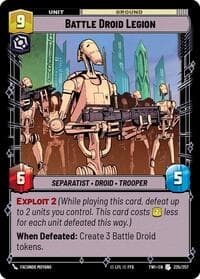 Battle Droid Legion - Twilight of the Republic - Star Wars: Unlimited card