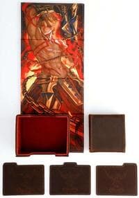 Kings of Providence Genuine Leather Dicewinder Deck Box  (King of Heroes) - ManaMoon Deck Boxes - Deck Boxes card