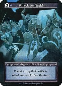 Attack by Night (Foil) - Arthurian Legends - Sorcery: Contested Realm card