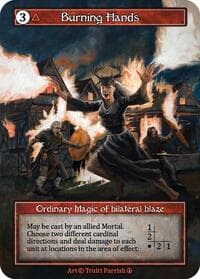 Burning Hands (Foil) - Arthurian Legends - Sorcery: Contested Realm card