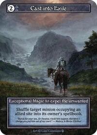 Cast into Exile (Foil) - Arthurian Legends - Sorcery: Contested Realm card